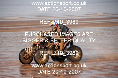 Photo: 710_3989 ActionSport Photography 20,21/10/2007 Weston Beach Race 2007  _2_AdultQuads-Sidecars #9001