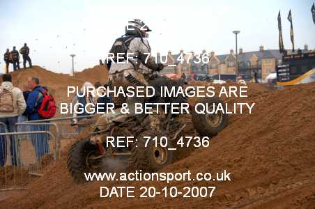 Photo: 710_4736 ActionSport Photography 20,21/10/2007 Weston Beach Race 2007  _2_AdultQuads-Sidecars #9001