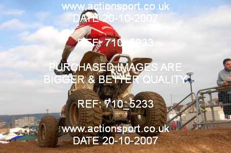 Photo: 710_5233 ActionSport Photography 20,21/10/2007 Weston Beach Race 2007  _2_AdultQuads-Sidecars #392