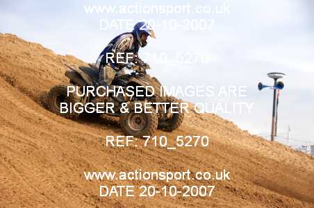 Photo: 710_5270 ActionSport Photography 20,21/10/2007 Weston Beach Race 2007  _2_AdultQuads-Sidecars #9001