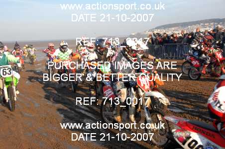 Photo: 713_0017 ActionSport Photography 20,21/10/2007 Weston Beach Race 2007  _4_85cc #141