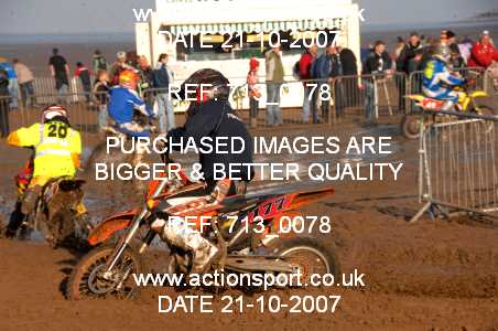 Photo: 713_0078 ActionSport Photography 20,21/10/2007 Weston Beach Race 2007  _4_85cc #177
