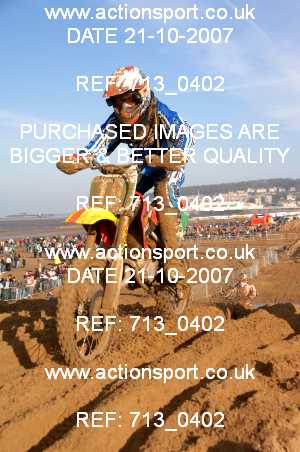 Photo: 713_0402 ActionSport Photography 20,21/10/2007 Weston Beach Race 2007  _4_85cc #10