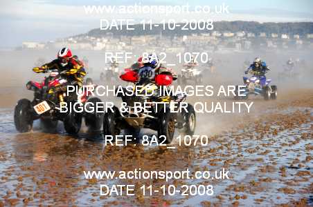 Photo: 8A2_1070 ActionSport Photography 11,12/10/2008 Weston Beach Race  _2_AdultQuads-Sidecars #430
