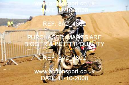 Photo: 8A2_4802 ActionSport Photography 11,12/10/2008 Weston Beach Race  _1_Junior65cc #43