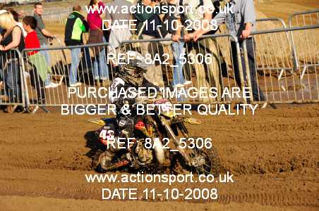 Photo: 8A2_5306 ActionSport Photography 11,12/10/2008 Weston Beach Race  _1_Junior65cc #43