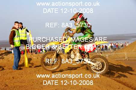 Photo: 8A3_5730 ActionSport Photography 11,12/10/2008 Weston Beach Race  _4_Youth85cc #133