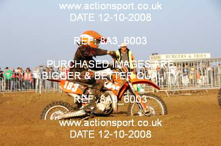 Photo: 8A3_6003 ActionSport Photography 11,12/10/2008 Weston Beach Race  _4_Youth85cc #183