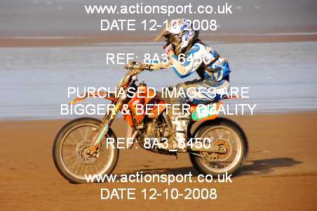 Photo: 8A3_6450 ActionSport Photography 11,12/10/2008 Weston Beach Race  _4_Youth85cc #132