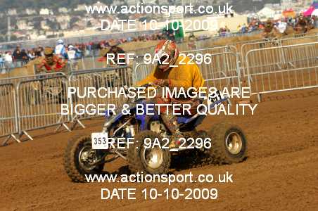 Photo: 9A2_2296 ActionSport Photography 10,11/10/2009 Weston Beach Race 2009  _3_QuadsSidecars #353