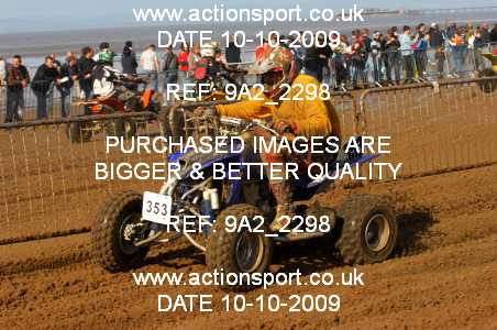 Photo: 9A2_2298 ActionSport Photography 10,11/10/2009 Weston Beach Race 2009  _3_QuadsSidecars #353