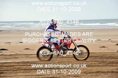 Photo: 9A0_4146 ActionSport Photography 31Oct,01/11/2009 ORPA Barmouth Beach Race  _3_MX1 #20