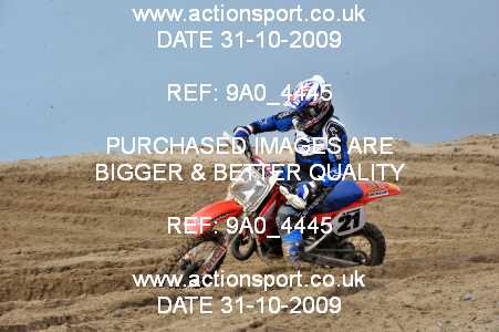 Photo: 9A0_4445 ActionSport Photography 31Oct,01/11/2009 ORPA Barmouth Beach Race  _4_MX2 #21