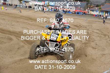 Photo: 9A0_4670 ActionSport Photography 31Oct,01/11/2009 ORPA Barmouth Beach Race  _6_Quads #69