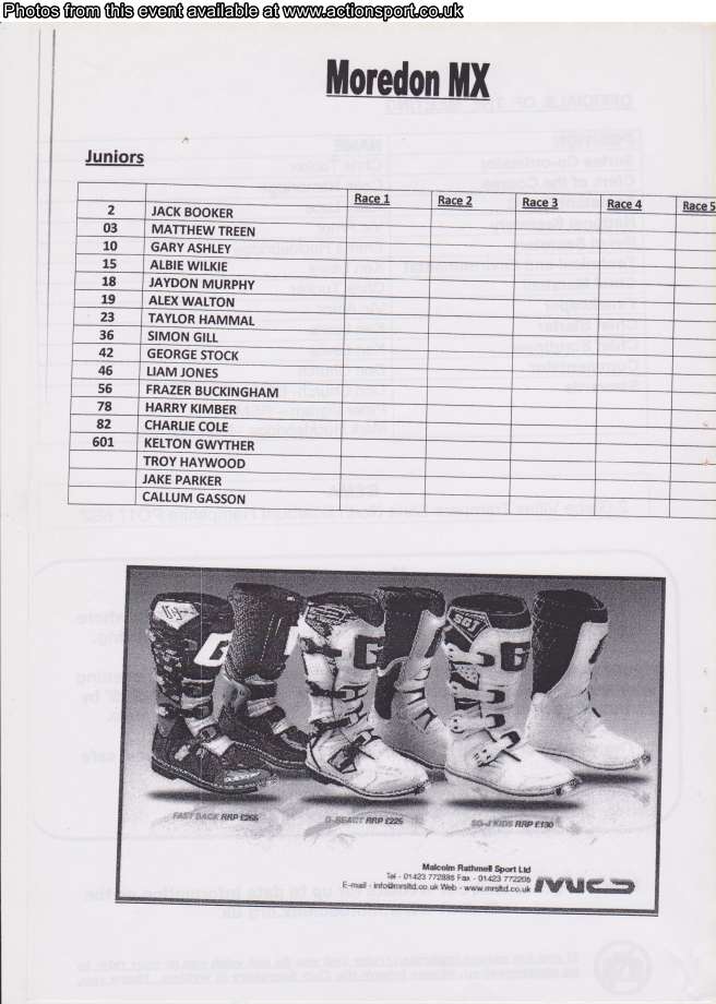 Event programme page