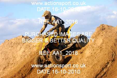 Photo: AA1_2016 ActionSport Photography 16/10/2010 Weston Beach Race 2010  _3_QuadsSidecars #9007