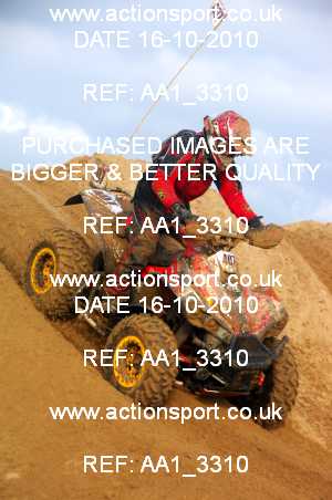 Photo: AA1_3310 ActionSport Photography 16/10/2010 Weston Beach Race 2010  _3_QuadsSidecars #407