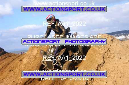 Photo: AA1_2022 ActionSport Photography 16/10/2010 Weston Beach Race 2010  _3_QuadsSidecars #10