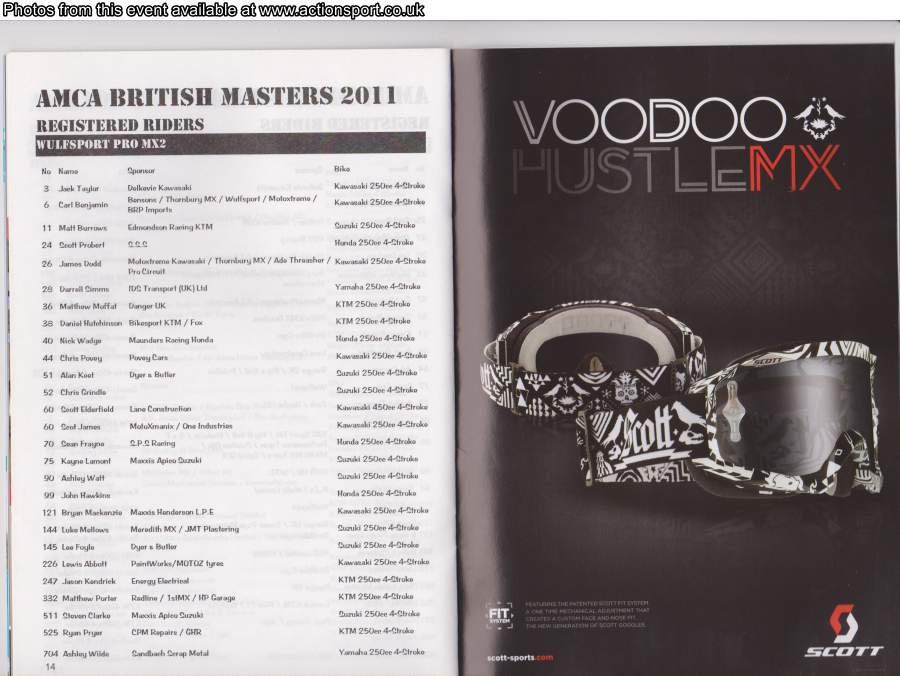 Event programme page