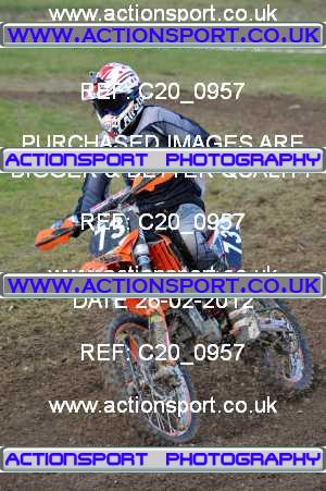 Photo: C20_0957 ActionSport Photography 26/02/2012 AMCA Upavon MC - Upavon  _2_MX1Juniors