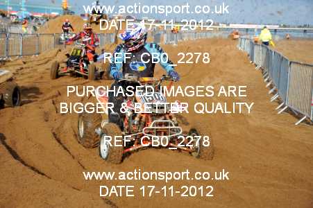 Photo: CB0_2278 ActionSport Photography 17,18/11/2012 AMCA Skegness Beach Race [Sat/Sun]  _2_Quads_Sidecars #501
