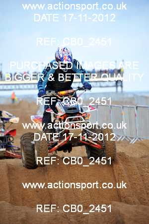 Photo: CB0_2451 ActionSport Photography 17,18/11/2012 AMCA Skegness Beach Race [Sat/Sun]  _2_Quads_Sidecars #501
