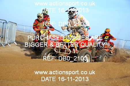 Photo: DB0_2103 ActionSport Photography 16,17/11/2013 AMCA Skegness Beach Race [Sat/Sun]  _2_Quads-Sidecars #200