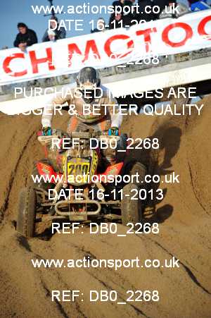 Photo: DB0_2268 ActionSport Photography 16,17/11/2013 AMCA Skegness Beach Race [Sat/Sun]  _2_Quads-Sidecars #200