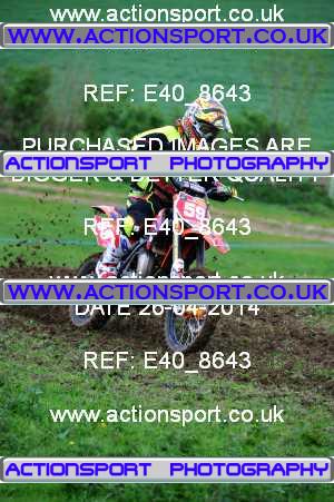 Photo: E40_8643 ActionSport Photography 26/04/2014 Thornbury MX Practice - Frocester _2_Autos-65-85 #59