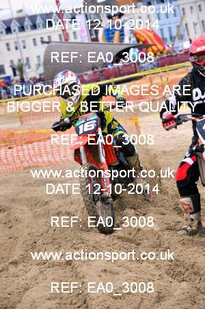 Photo: EA0_3008 ActionSport Photography 12/10/2014 AMCA Purbeck MXC - Weymouth Beach Race  _1_Juniors #16