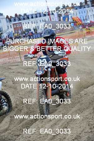 Photo: EA0_3033 ActionSport Photography 12/10/2014 AMCA Purbeck MXC - Weymouth Beach Race  _1_Juniors #32