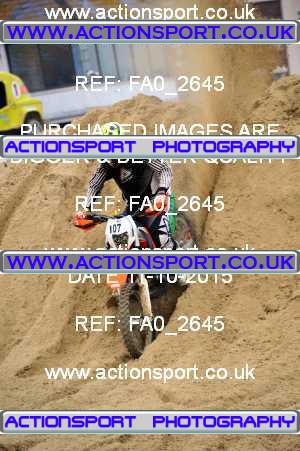 Photo: FA0_2645 ActionSport Photography 11/10/2015 AMCA Purbeck MXC Weymouth Beach Race  _2_Seniors #107