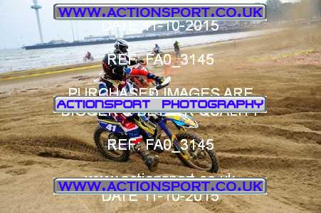 Photo: FA0_3145 ActionSport Photography 11/10/2015 AMCA Purbeck MXC Weymouth Beach Race  _1_Juniors #41