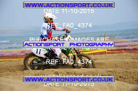 Photo: FA0_4374 ActionSport Photography 11/10/2015 AMCA Purbeck MXC Weymouth Beach Race  _1_Juniors #11