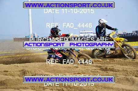 Photo: FA0_4446 ActionSport Photography 11/10/2015 AMCA Purbeck MXC Weymouth Beach Race  _1_Juniors #41