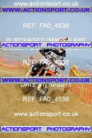 Photo: FA0_4536 ActionSport Photography 11/10/2015 AMCA Purbeck MXC Weymouth Beach Race  _1_Juniors #45