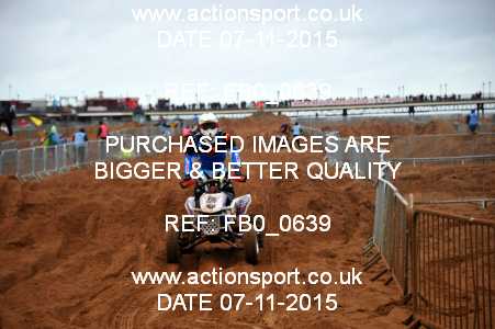 Photo: FB0_0639 ActionSport Photography 7,8/11/2015 AMCA Skegness Beach Race [Sat/Sun]  _2_Quads-Sidecars #338