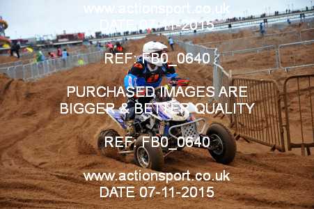 Photo: FB0_0640 ActionSport Photography 7,8/11/2015 AMCA Skegness Beach Race [Sat/Sun]  _2_Quads-Sidecars #338