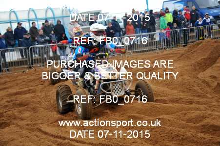 Photo: FB0_0716 ActionSport Photography 7,8/11/2015 AMCA Skegness Beach Race [Sat/Sun]  _2_Quads-Sidecars #338