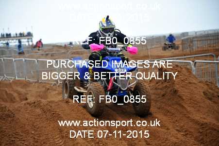 Photo: FB0_0855 ActionSport Photography 7,8/11/2015 AMCA Skegness Beach Race [Sat/Sun]  _2_Quads-Sidecars #333
