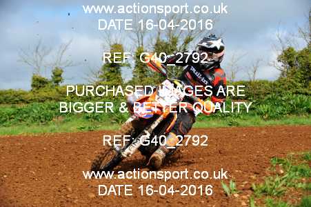 Photo: G40_2792 ActionSport Photography 16/04/2016 Thornbury MX Practice - Westonbirt 1040_Experts-Seniors