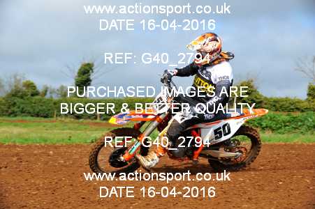 Photo: G40_2794 ActionSport Photography 16/04/2016 Thornbury MX Practice - Westonbirt 1040_Experts-Seniors