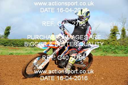 Photo: G40_2796 ActionSport Photography 16/04/2016 Thornbury MX Practice - Westonbirt 1040_Experts-Seniors