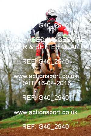 Photo: G40_2940 ActionSport Photography 16/04/2016 Thornbury MX Practice - Westonbirt 1040_Experts-Seniors