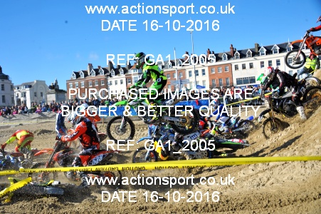 Photo: GA1_2005 ActionSport Photography 16/10/2016 AMCA Purbeck MXC Weymouth Beach Race  _1_Juniors #263