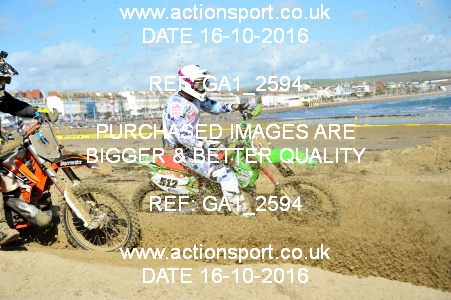 Photo: GA1_2594 ActionSport Photography 16/10/2016 AMCA Purbeck MXC Weymouth Beach Race  _1_Juniors #512