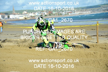 Photo: GA1_2670 ActionSport Photography 16/10/2016 AMCA Purbeck MXC Weymouth Beach Race  _1_Juniors #263