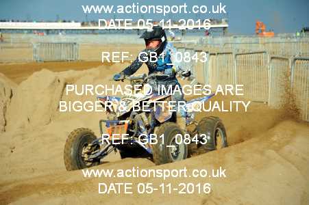 Photo: GB1_0843 ActionSport Photography 5,6/11/2016 AMCA Skegness Beach Race [Sat/Sun]  _2_Quads-Sidecars #334
