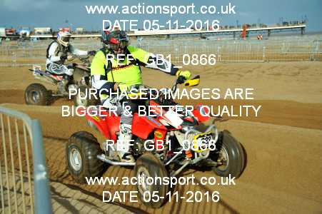 Photo: GB1_0866 ActionSport Photography 5,6/11/2016 AMCA Skegness Beach Race [Sat/Sun]  _2_Quads-Sidecars #383