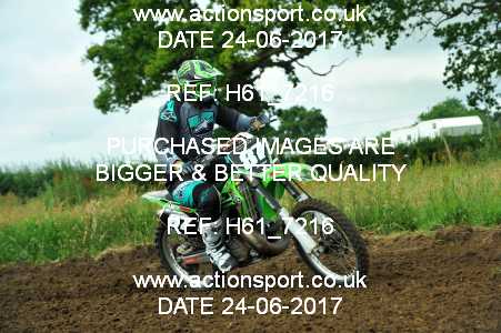 Photo: H61_7216 ActionSport Photography 24/06/2017 Thornbury MX Practice - Thornbury Moto Parc 0950_Juniors #87
